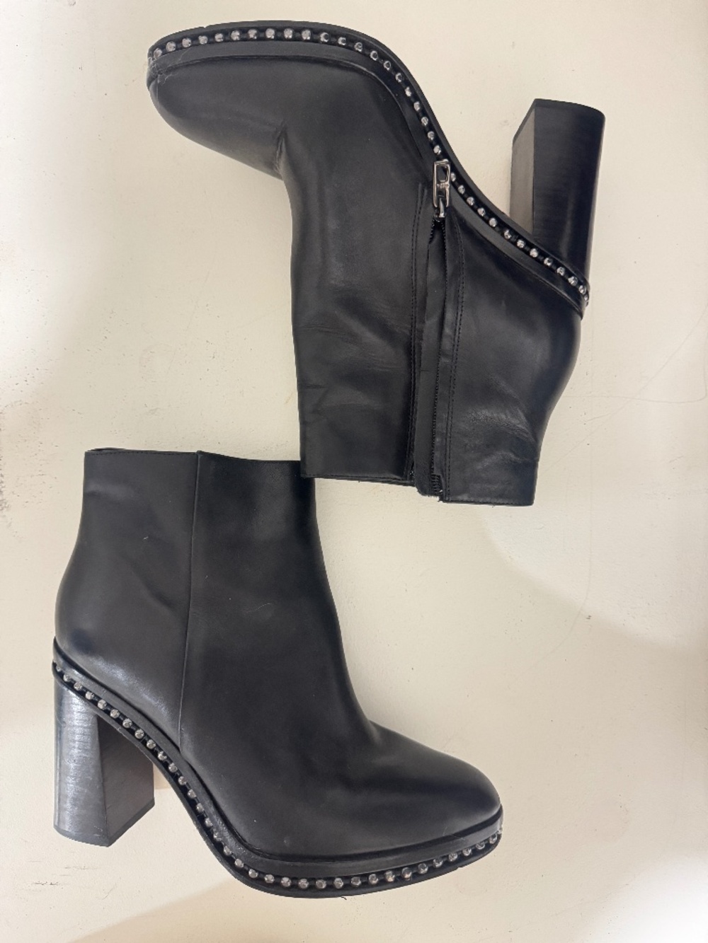 Coach Justina Leather Ankle Boot